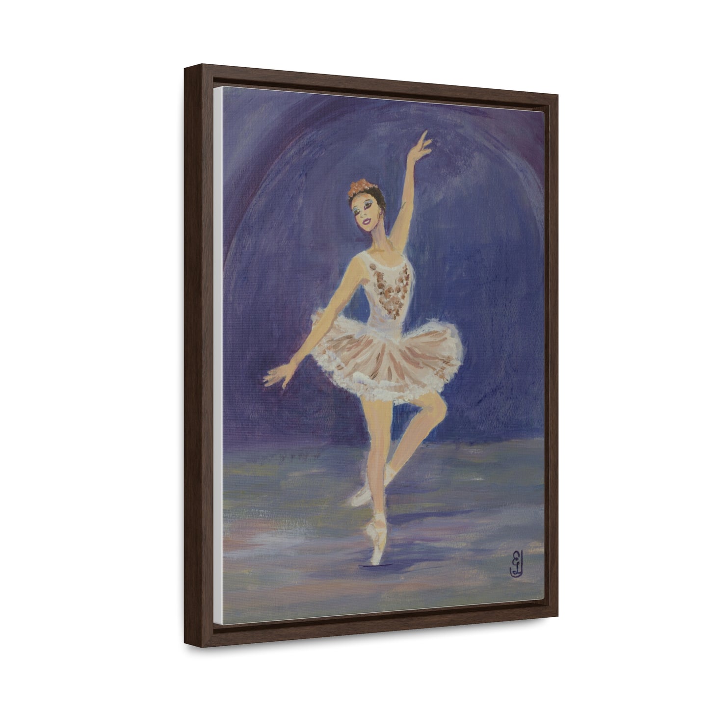 Wraps, Ballerina Watercolor Vertical Frame Art Print for a Fun Gift, Wall Decor, Home Decoration, All Ocasions