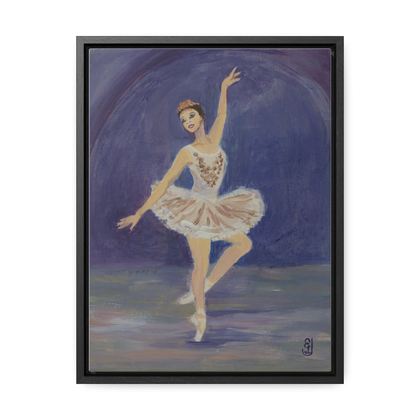 Wraps, Ballerina Watercolor Vertical Frame Art Print for a Fun Gift, Wall Decor, Home Decoration, All Ocasions