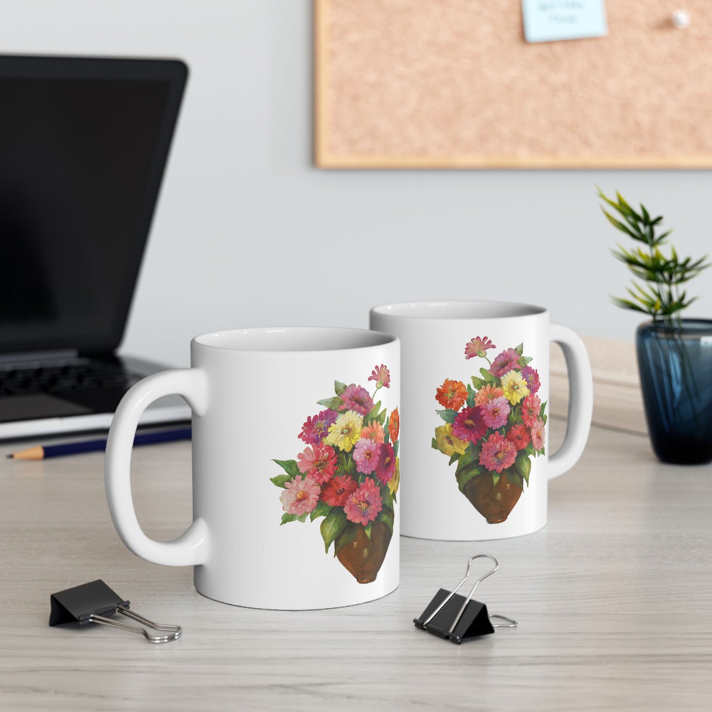 Floral Ceramic Mug – 11oz & 15oz – Perfect Gift for Nature Lovers