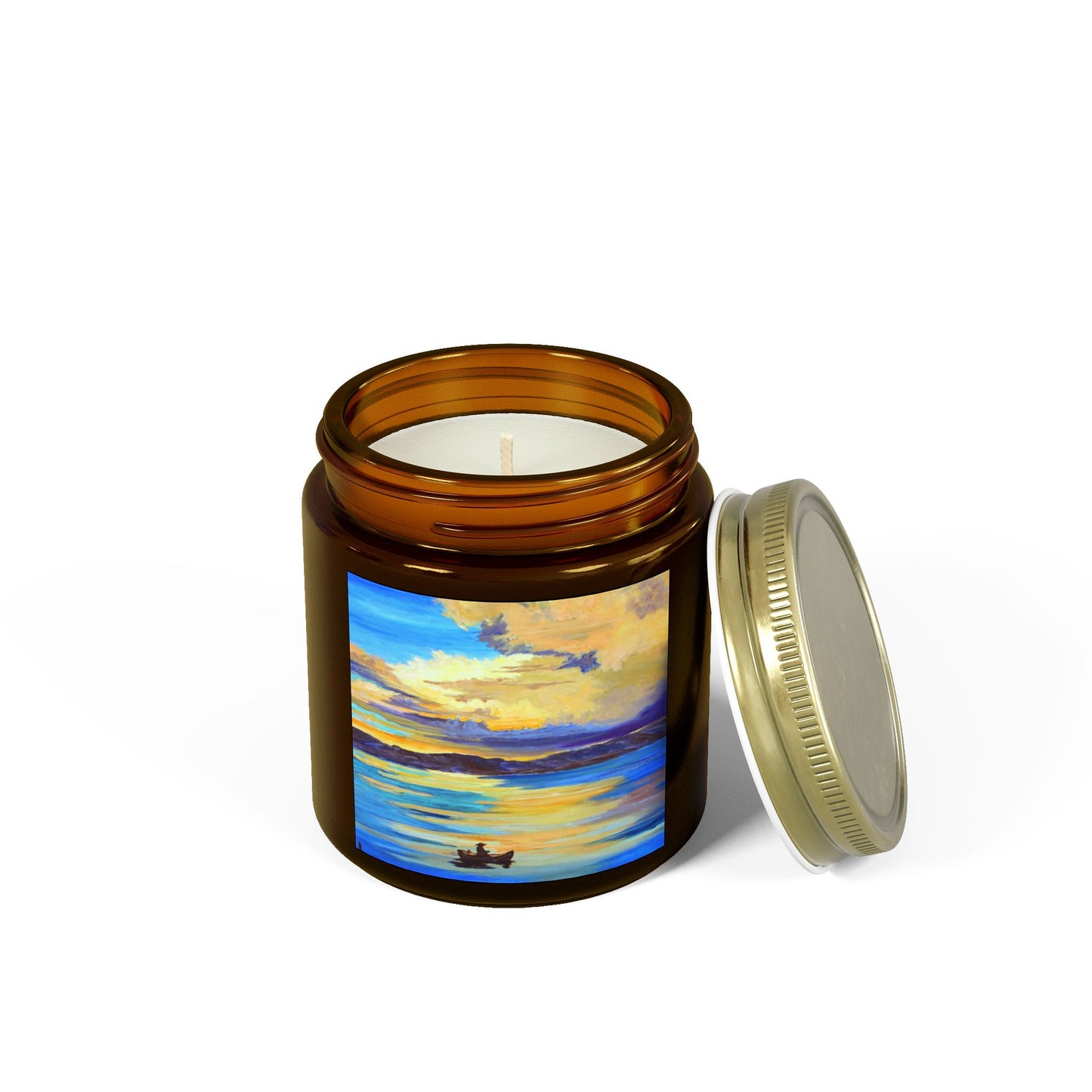 Serene Sunset Scented Candle - Coconut Apricot Wax (4oz, 9oz)