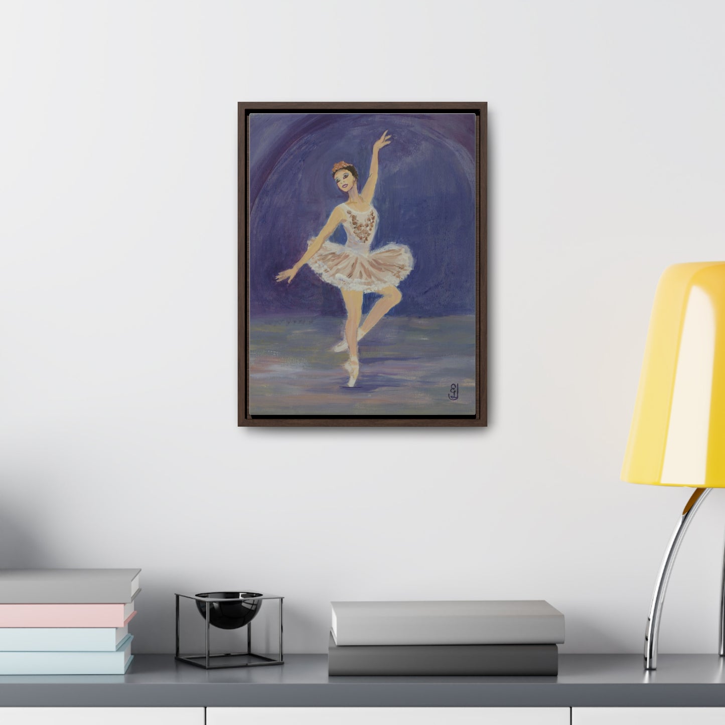 Wraps, Ballerina Watercolor Vertical Frame Art Print for a Fun Gift, Wall Decor, Home Decoration, All Ocasions