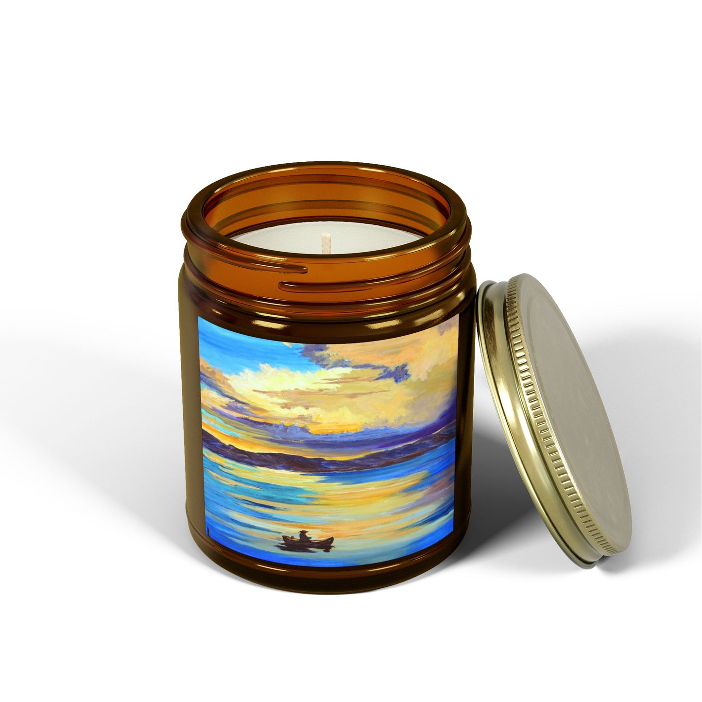 Serene Sunset Scented Candle - Coconut Apricot Wax (4oz, 9oz)
