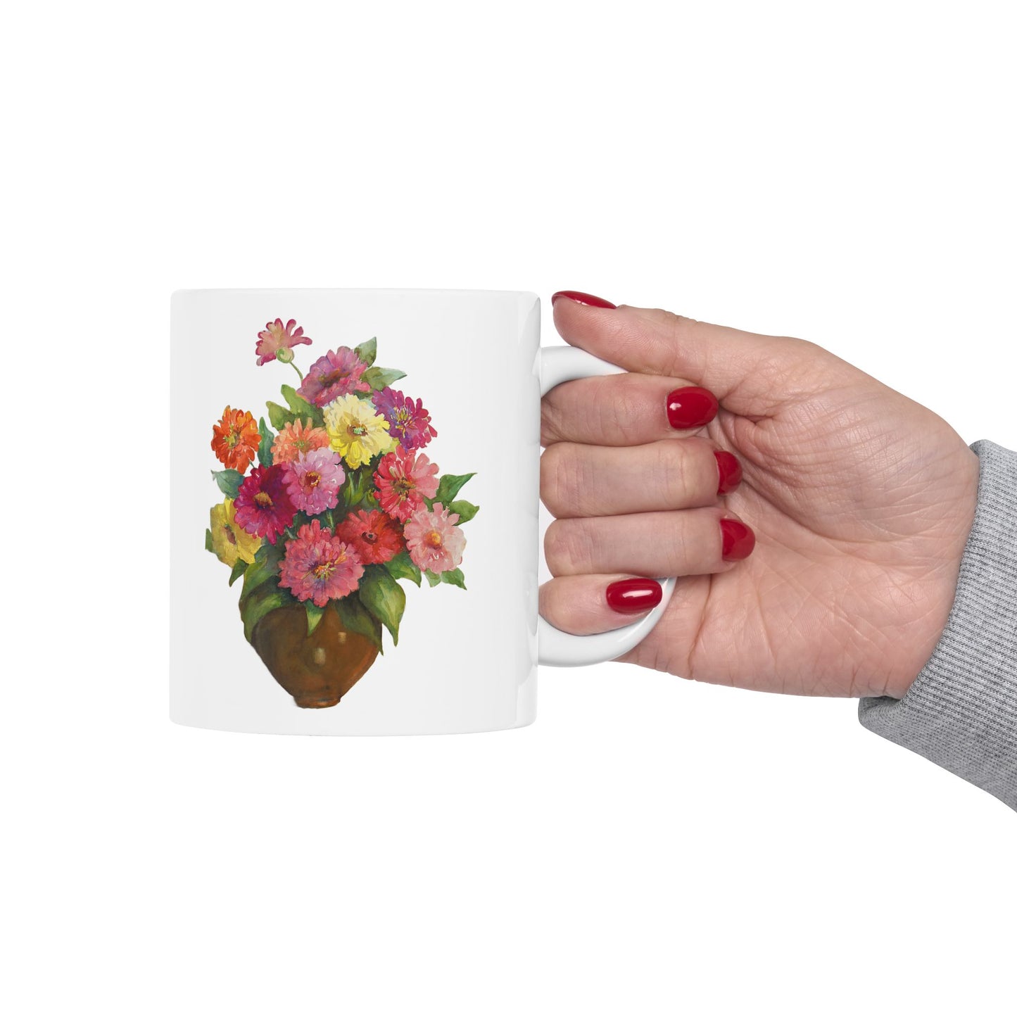 Floral Ceramic Mug – 11oz & 15oz – Perfect Gift for Nature Lovers