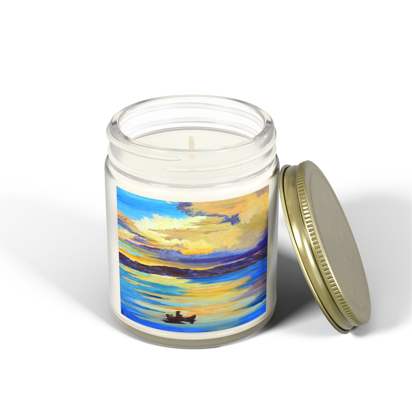 Serene Sunset Scented Candle - Coconut Apricot Wax (4oz, 9oz)