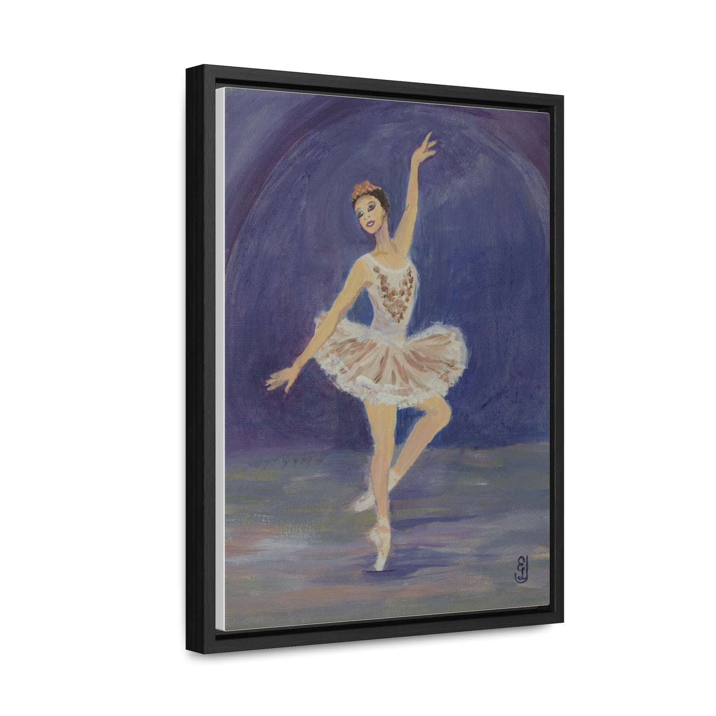 Wraps, Ballerina Watercolor Vertical Frame Art Print for a Fun Gift, Wall Decor, Home Decoration, All Ocasions