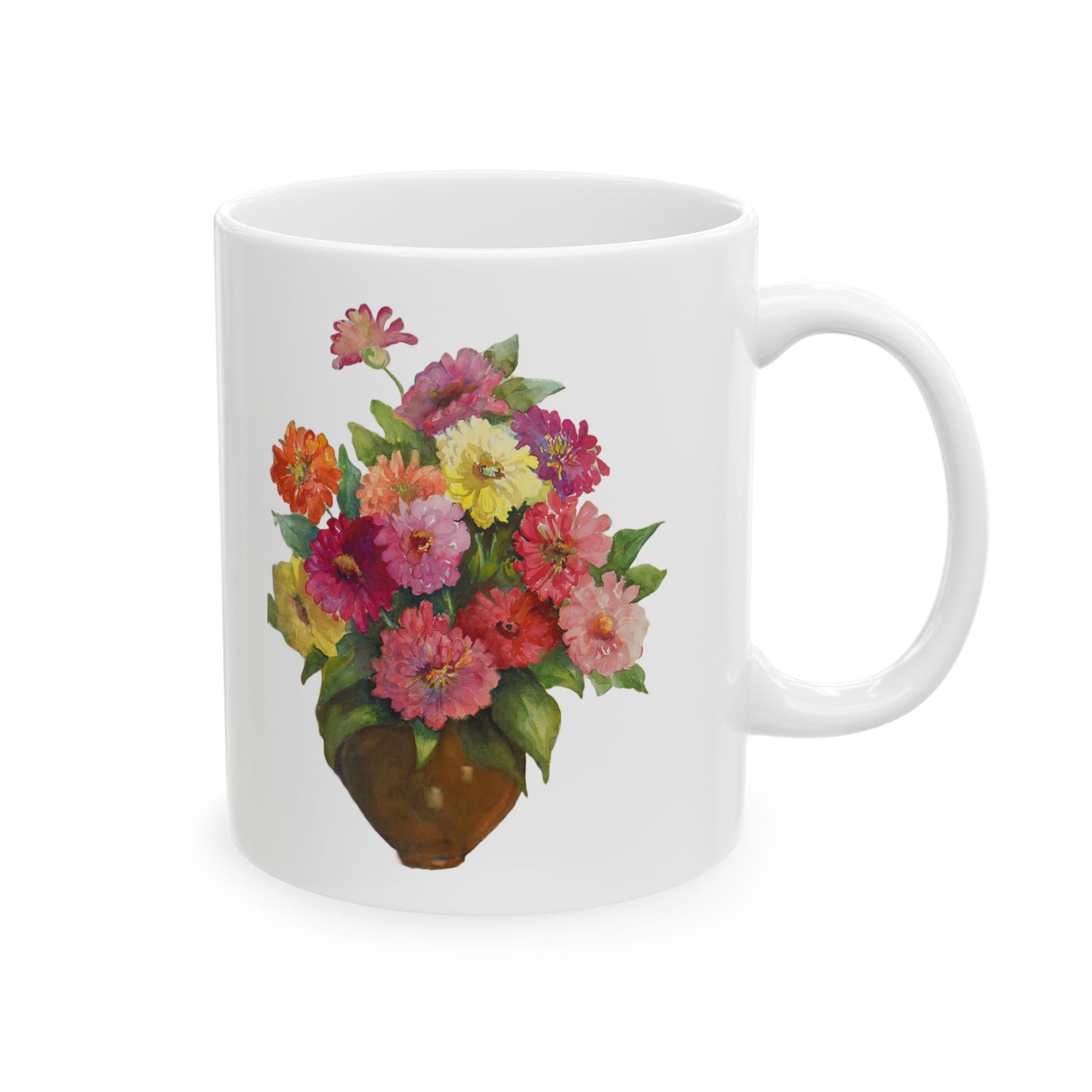 Floral Ceramic Mug – 11oz & 15oz – Perfect Gift for Nature Lovers
