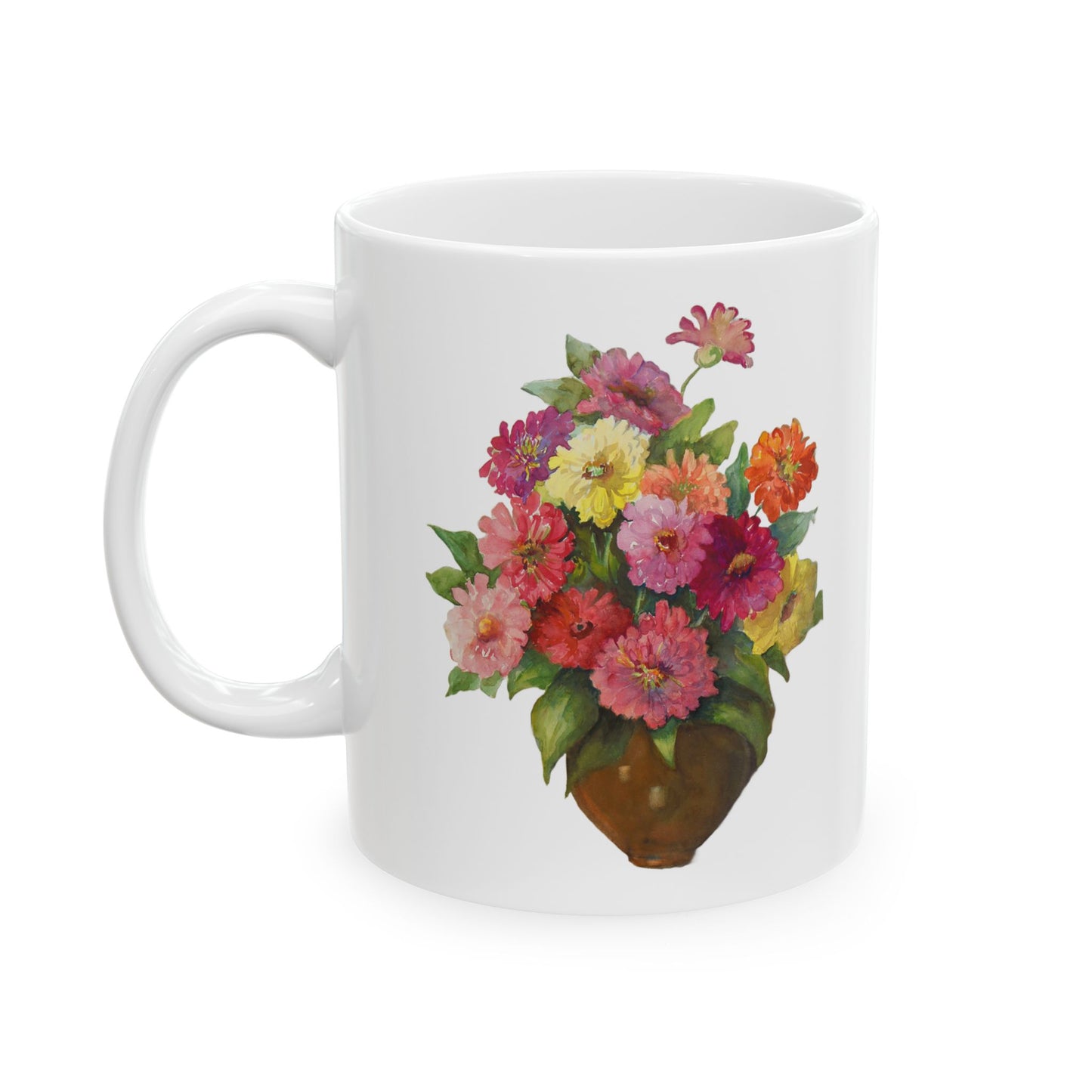 Floral Ceramic Mug – 11oz & 15oz – Perfect Gift for Nature Lovers