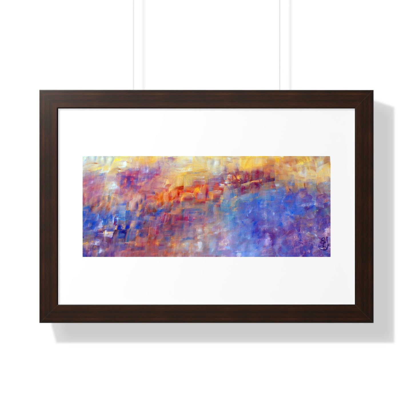 Vibrant Framed Horizontal Poster, Colorful Wall Art for Living Room, Abstract Home Decor, Modern Office Decoration, Unique Gift Idea,