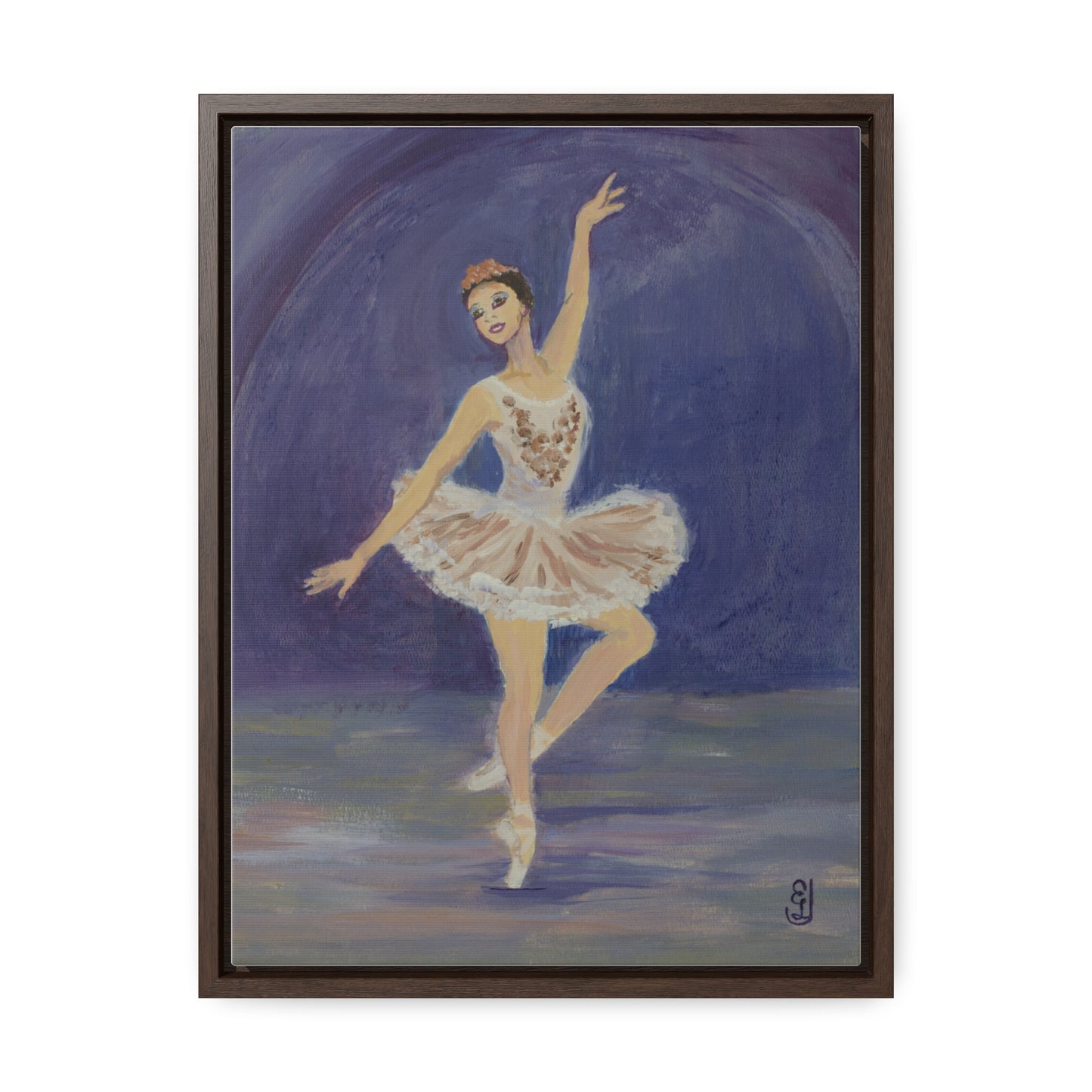 Wraps, Ballerina Watercolor Vertical Frame Art Print for a Fun Gift, Wall Decor, Home Decoration, All Ocasions