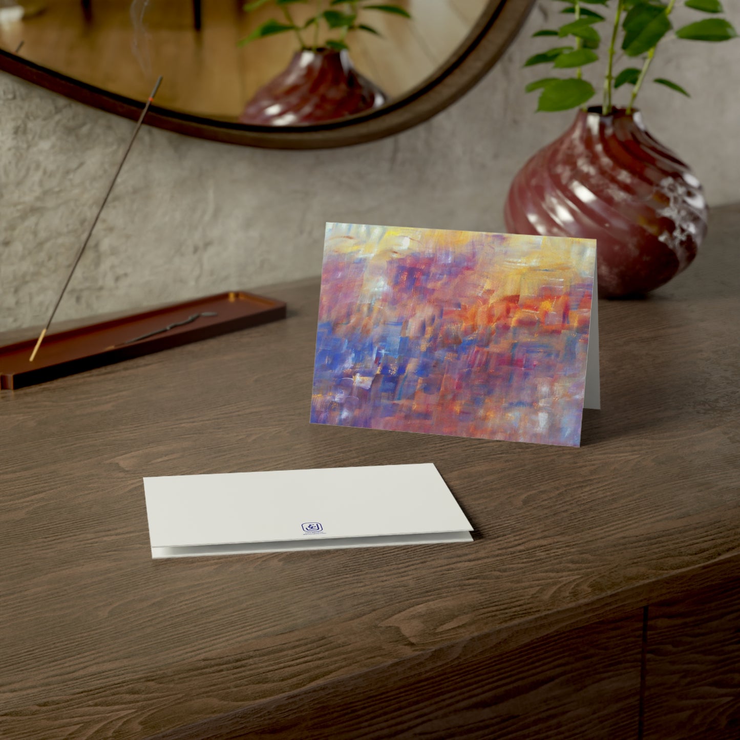 Artistic Greeting Cards Set – Vibrant Abstract Designs for All Occasions (1, 10, 30, 50pcs)