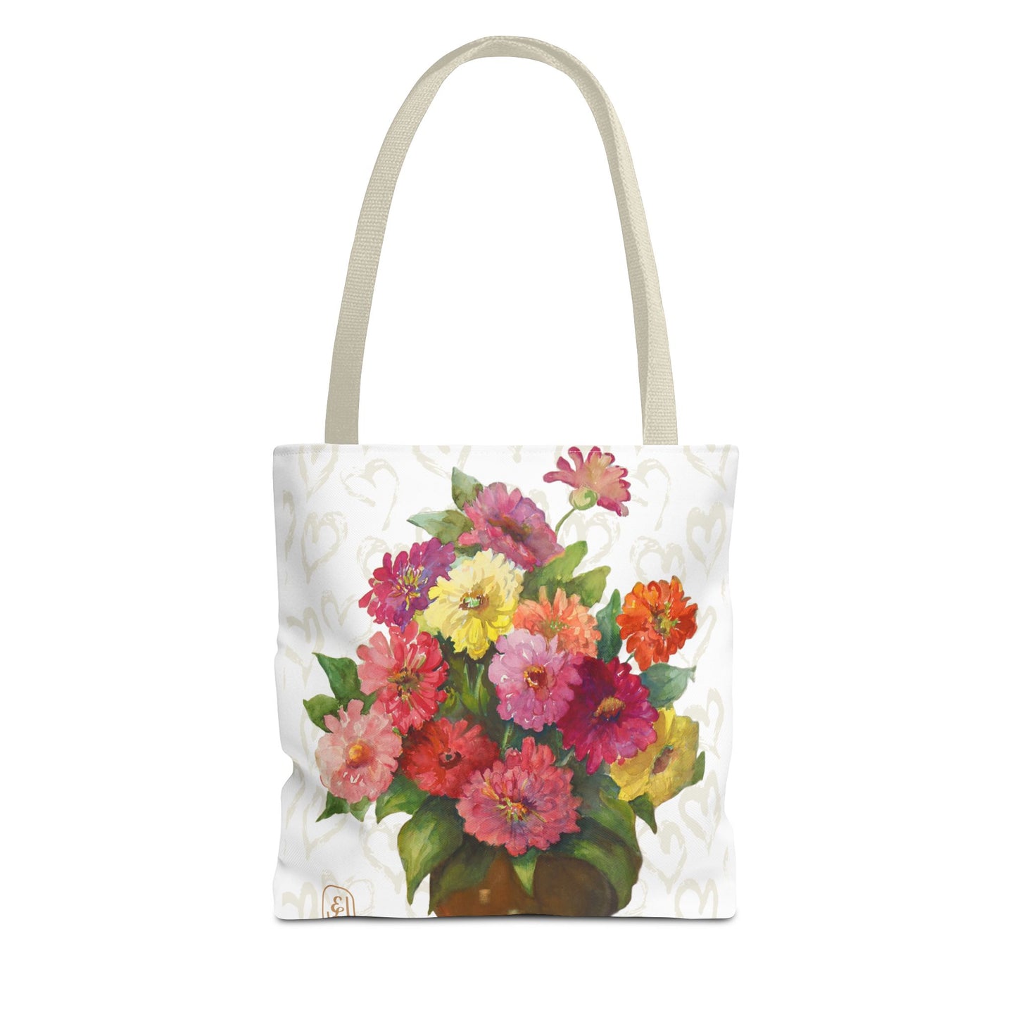 Floral Tote Bag - Vibrant Flower Design for Shopping, Beach, Travel, Mother's Day, Birthday Gift, Eco-Friendly