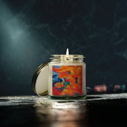 Vibrant Coconut Apricot Scented Candle – Aromatic Home Décor