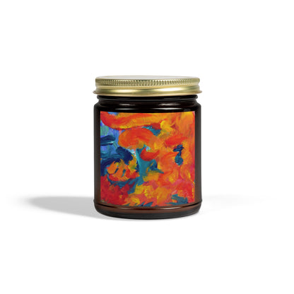 Vibrant Coconut Apricot Scented Candle – Aromatic Home Décor