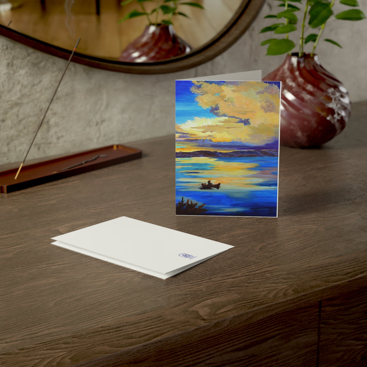 Serene Landscape Greeting Cards Set - 1, 10, 30, or 50pcs - Perfect for Any Occasion