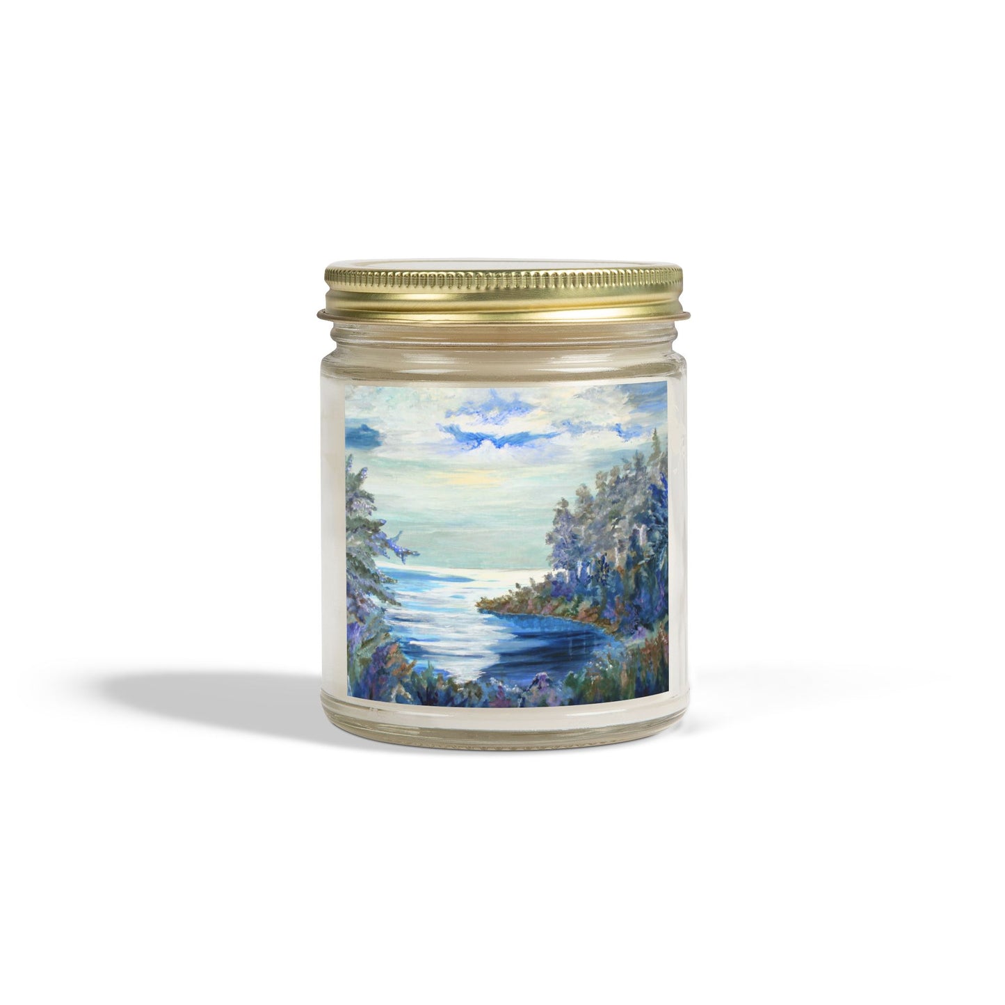 Ocean Breeze Scented Candles - Coconut Apricot Wax (4oz & 9oz)