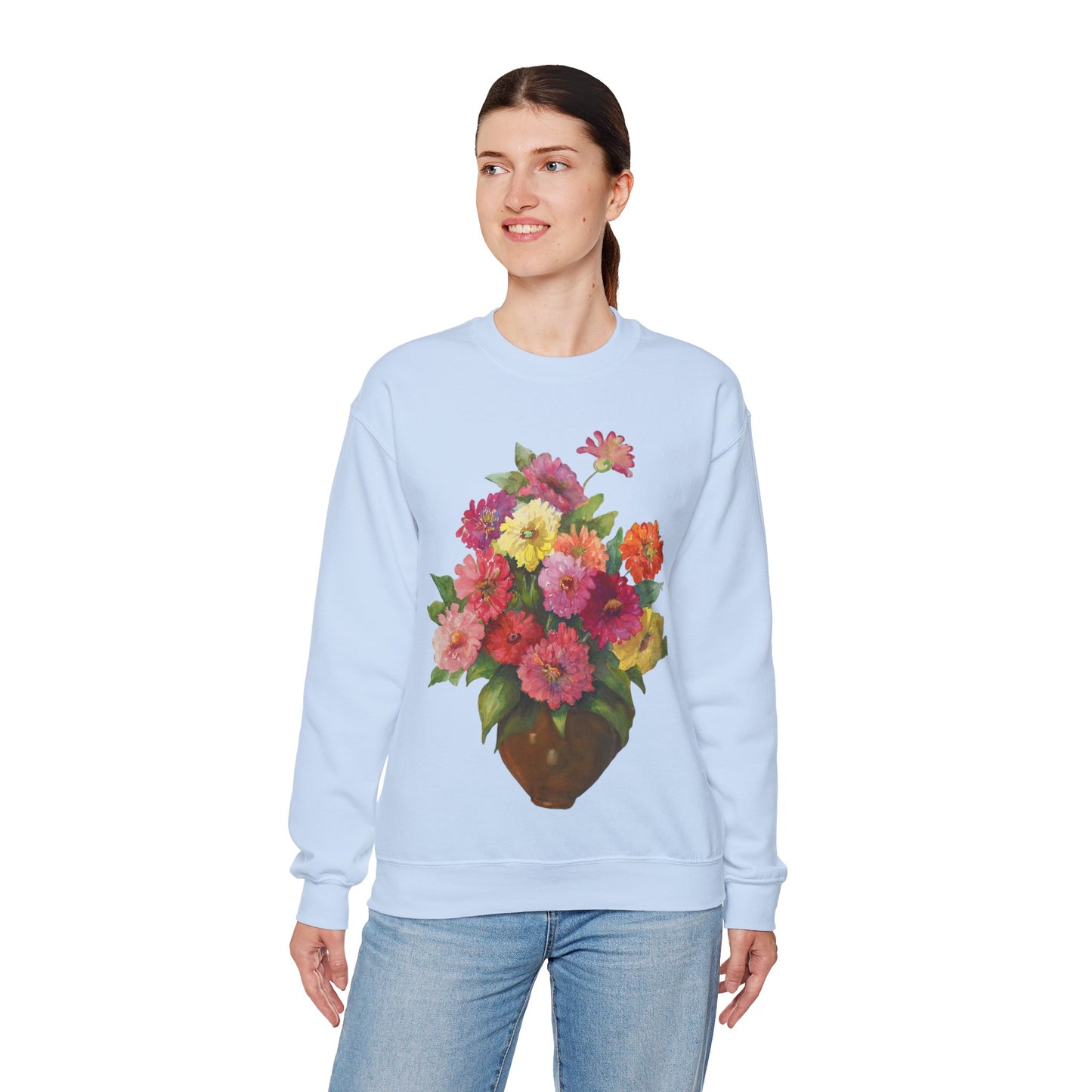 Everyday Is A Good Day For Watercolor - Floral Art Sweatshirt with Inspirational Quote