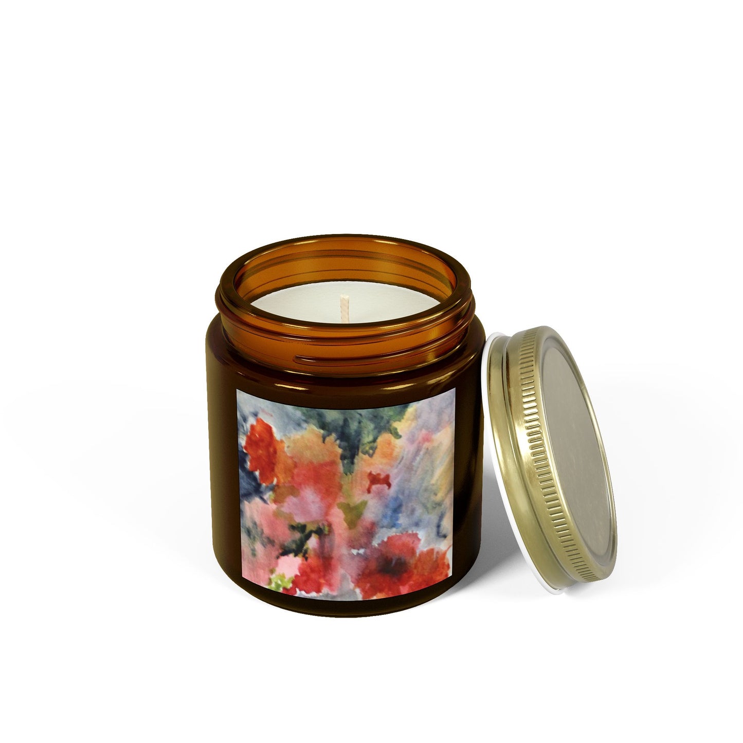 Floral Scented Candle | Coconut Apricot Wax | 4oz & 9oz