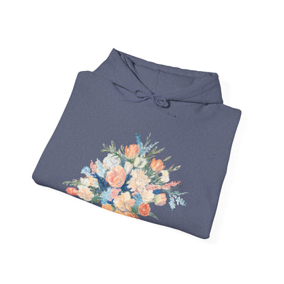 Floral Bouquet Unisex Hoodie - Cozy Heavy Blend Sweatshirt for Nature Lovers