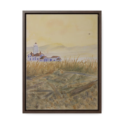 Canvas Wraps, Lighthouse Beach Watercolor Vertical Frame Art Print for waterfront Fun Gift, Wall Decor, Home or Office Decoration