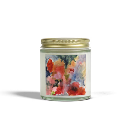 Floral Scented Candle | Coconut Apricot Wax | 4oz & 9oz