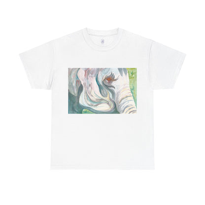 I Travel With My Trunk Out Front - Elephant Watercolor T-shirt, Unique Summery Gift for All Ages - Fun Tee, Unisex Garment-Dyed Shirt