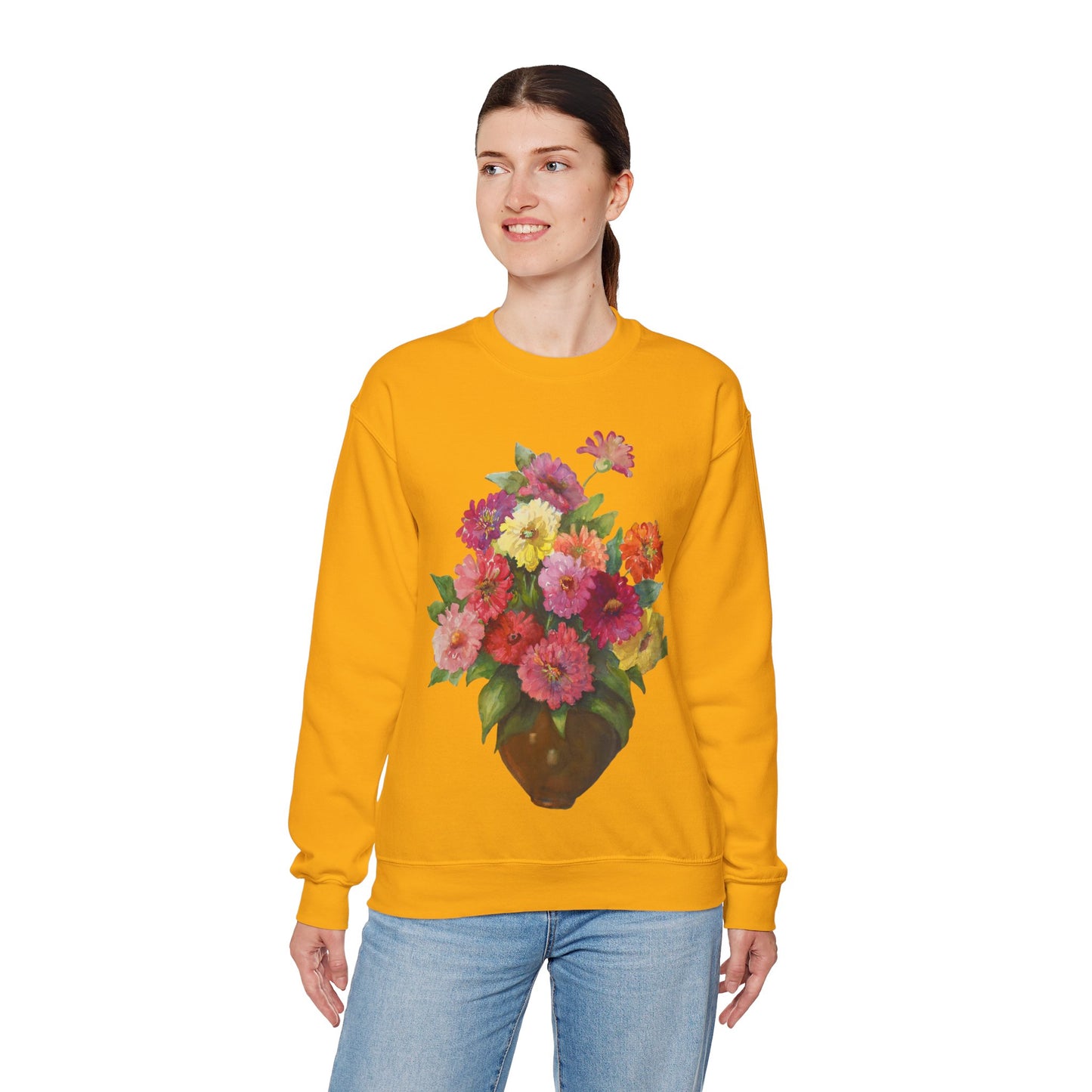 Everyday Is A Good Day For Watercolor - Floral Art Sweatshirt with Inspirational Quote