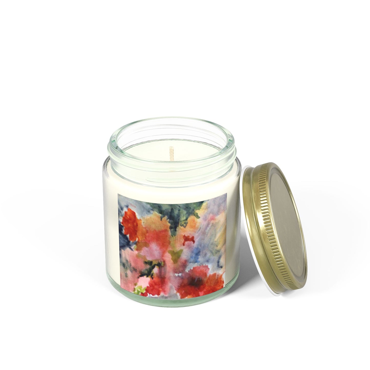 Floral Scented Candle | Coconut Apricot Wax | 4oz & 9oz