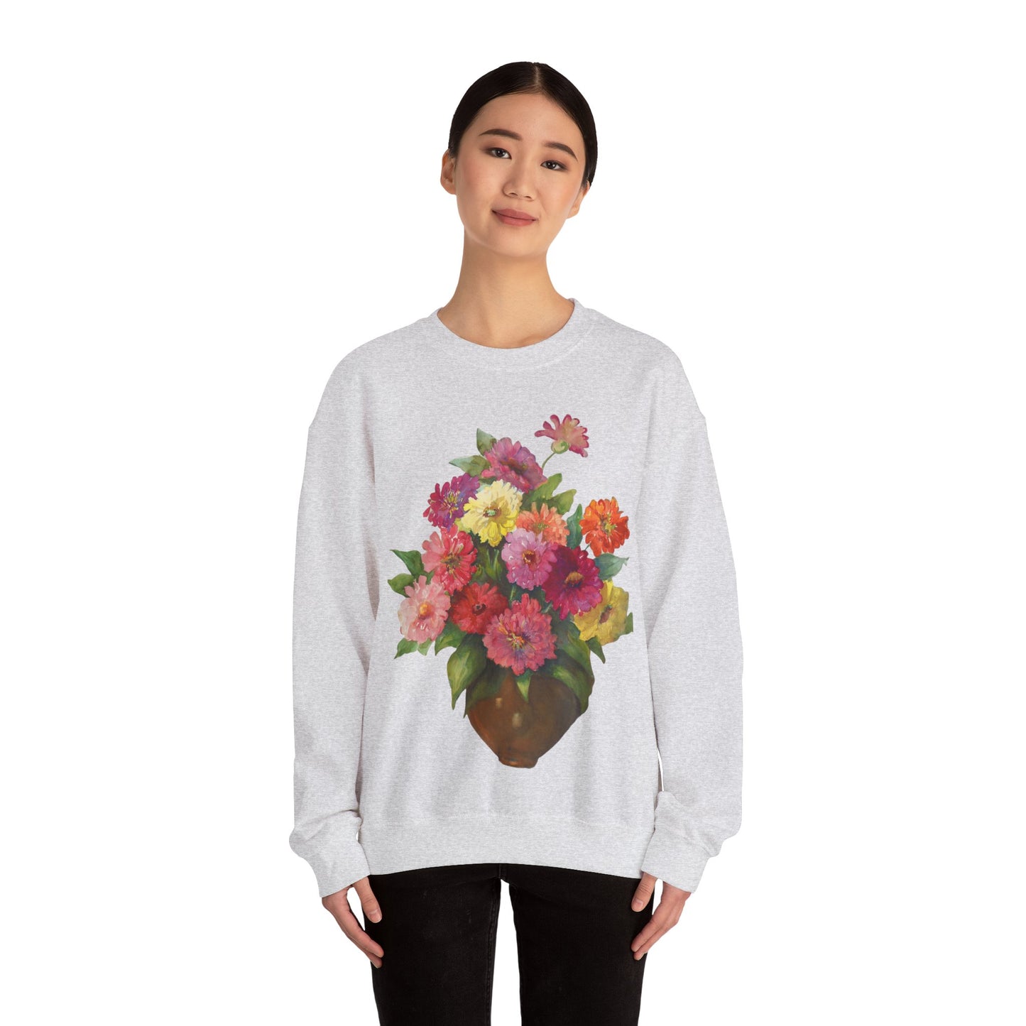 Everyday Is A Good Day For Watercolor - Floral Art Sweatshirt with Inspirational Quote