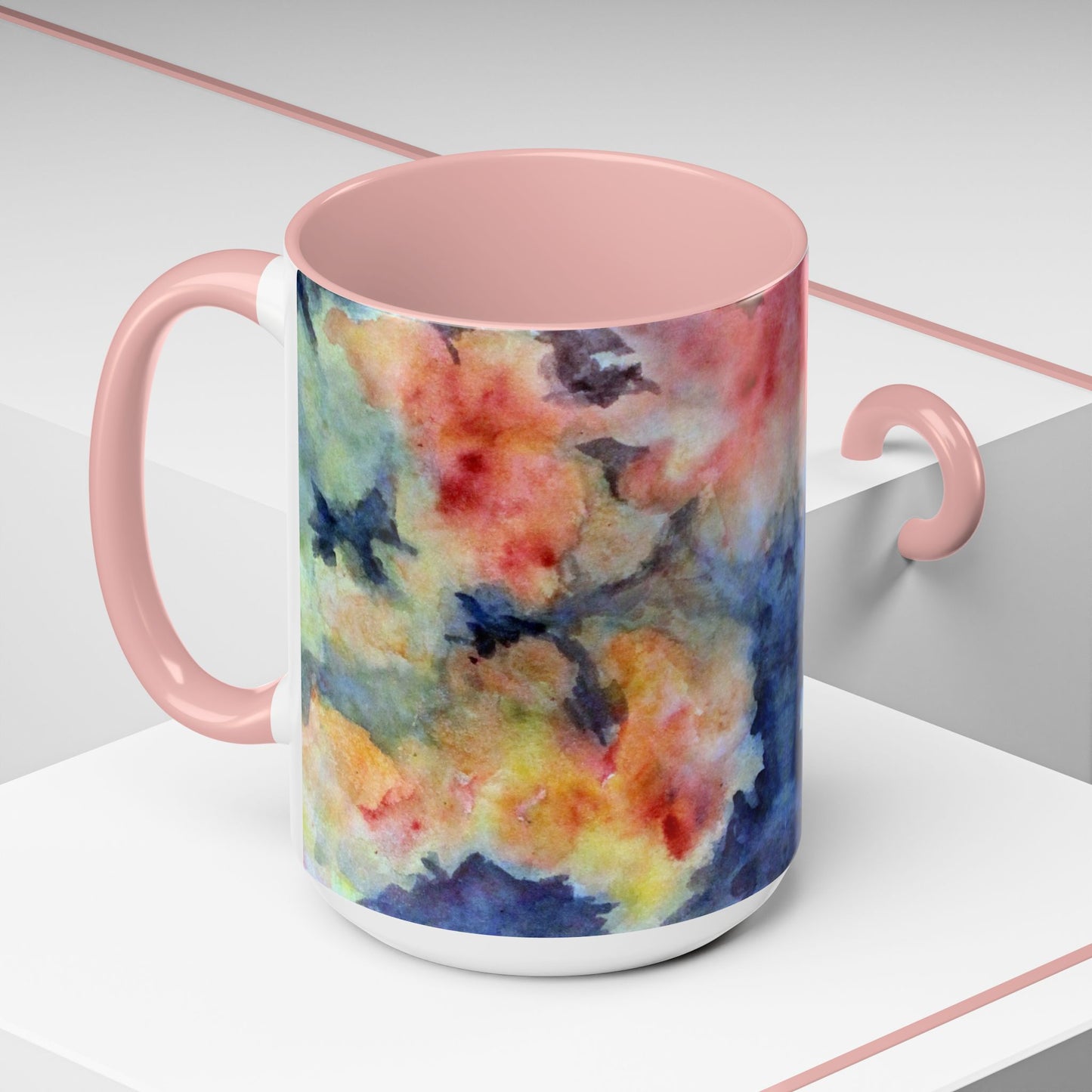 Colorful Abstract Accent Coffee Mug - 11 & 15oz