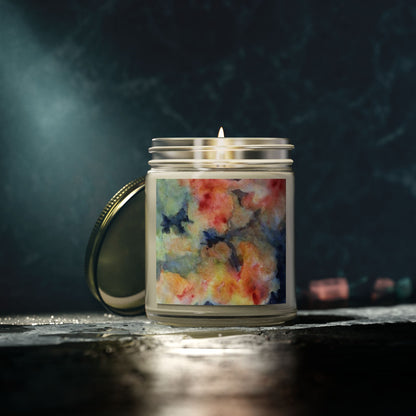 Aromatic Watercolor Candles - Coconut Apricot Wax (4oz, 9oz)