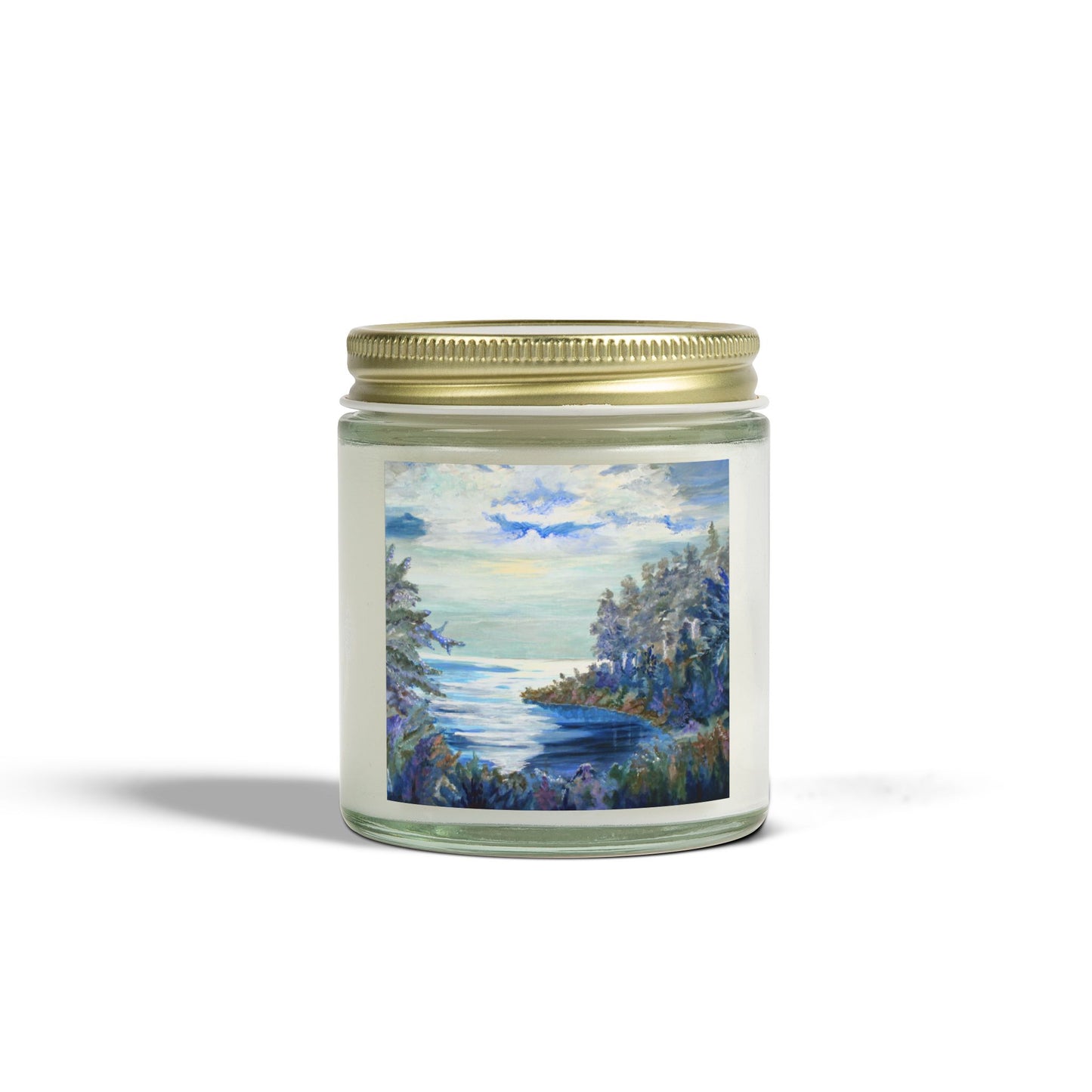 Ocean Breeze Scented Candles - Coconut Apricot Wax (4oz & 9oz)