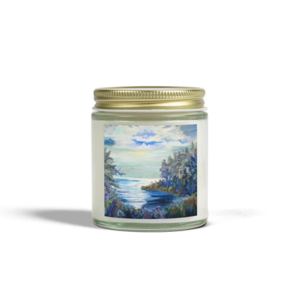 Ocean Breeze Scented Candles - Coconut Apricot Wax (4oz & 9oz)