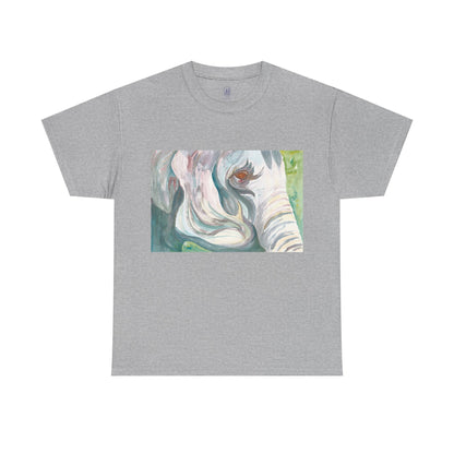 I Travel With My Trunk Out Front - Elephant Watercolor T-shirt, Unique Summery Gift for All Ages - Fun Tee, Unisex Garment-Dyed Shirt