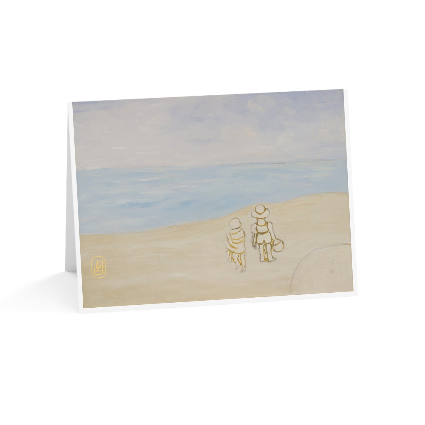 Beach Scene Greeting Cards – Set of 1, 10, 30, or 50