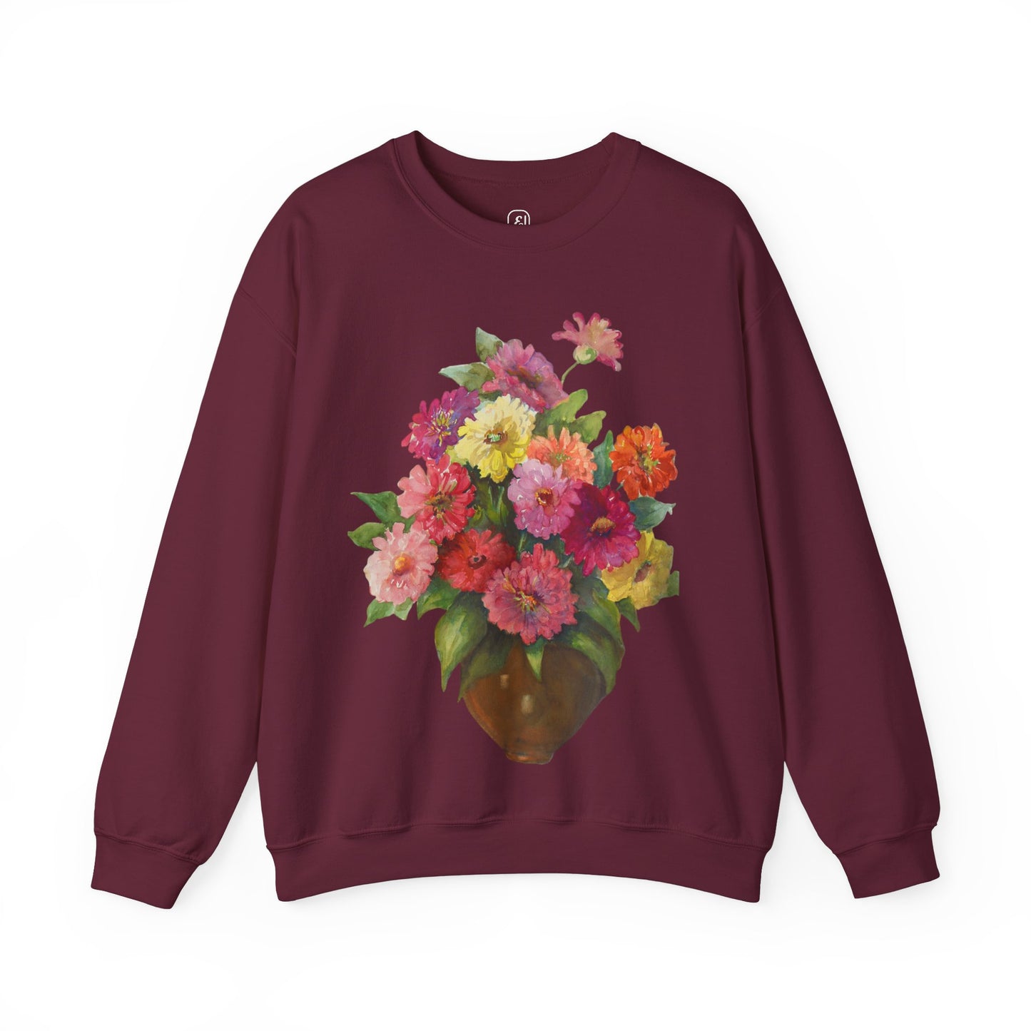 Everyday Is A Good Day For Watercolor - Floral Art Sweatshirt with Inspirational Quote