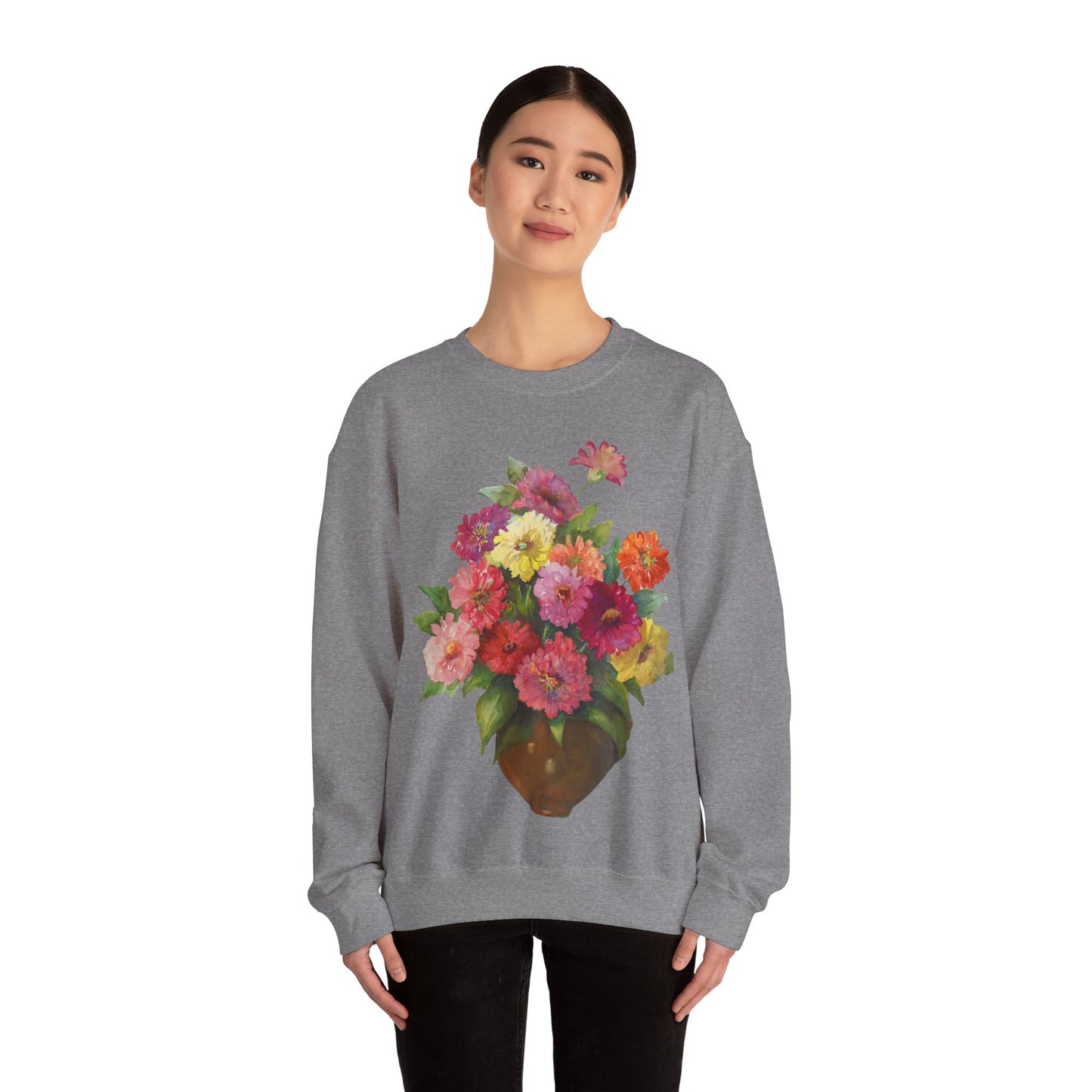 Everyday Is A Good Day For Watercolor - Floral Art Sweatshirt with Inspirational Quote