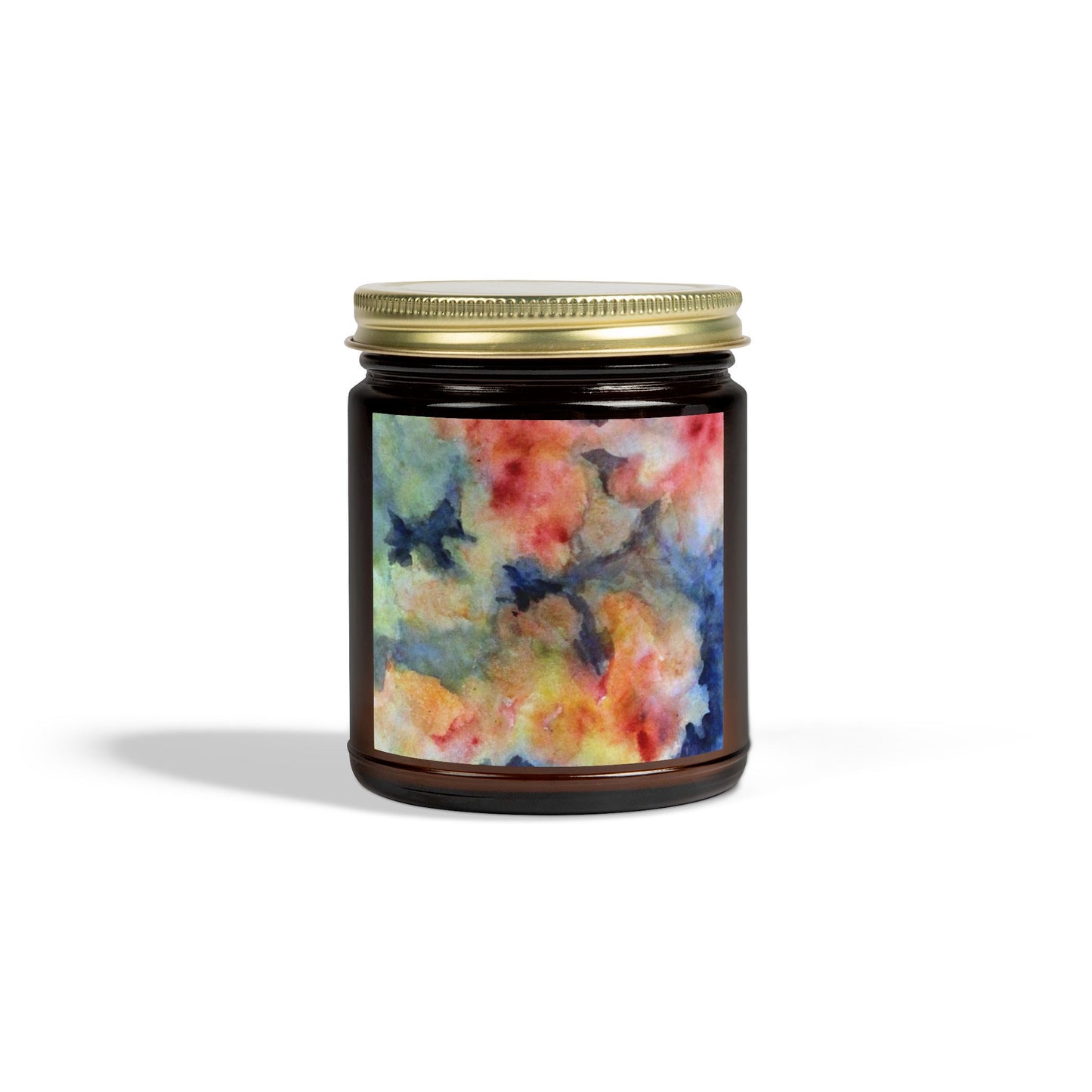 Aromatic Watercolor Candles - Coconut Apricot Wax (4oz, 9oz)