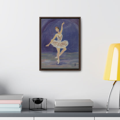 Wraps, Ballerina Watercolor Vertical Frame Art Print for a Fun Gift, Wall Decor, Home Decoration, All Ocasions