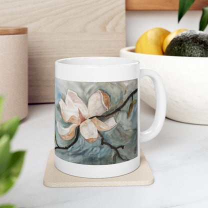 Elegant Watercolor Flower Ceramic Mug - Perfect Gift for Floral Lovers