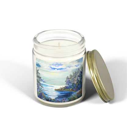 Ocean Breeze Scented Candles - Coconut Apricot Wax (4oz & 9oz)