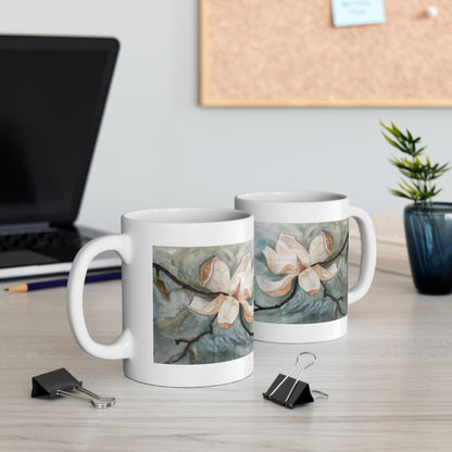 Elegant Watercolor Flower Ceramic Mug - Perfect Gift for Floral Lovers