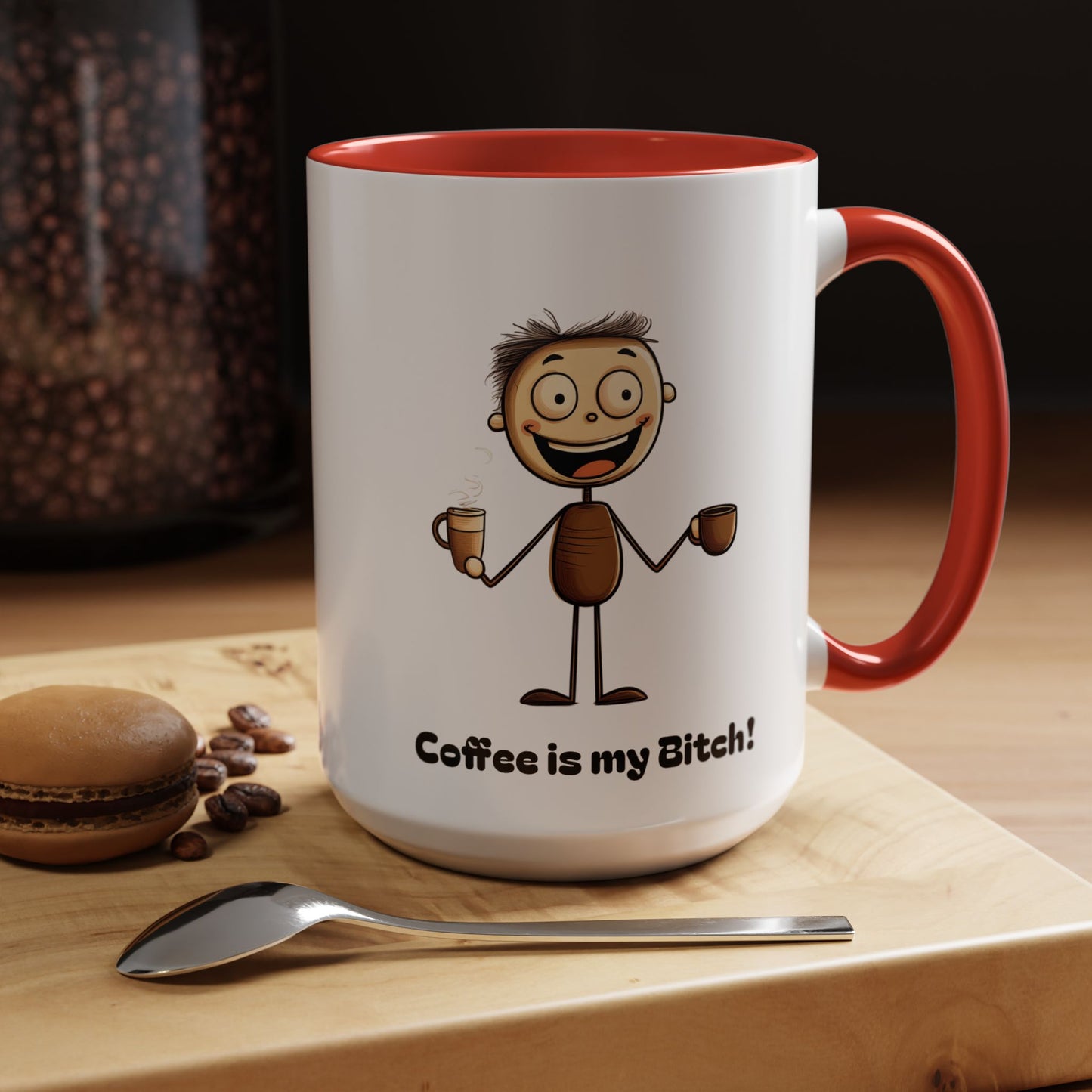 Funny Coffee Mug "Coffee is my Bitch", Perfect Gift for Coffee Lovers, Humor For Friends, Office Desk Decor, Unique Birthday Present,