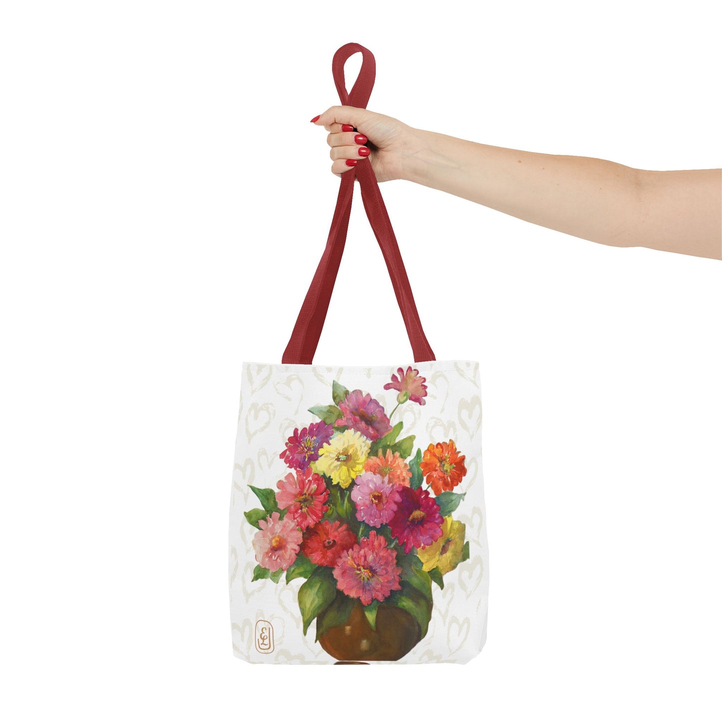 Floral Tote Bag - Vibrant Flower Design for Shopping, Beach, Travel, Mother's Day, Birthday Gift, Eco-Friendly