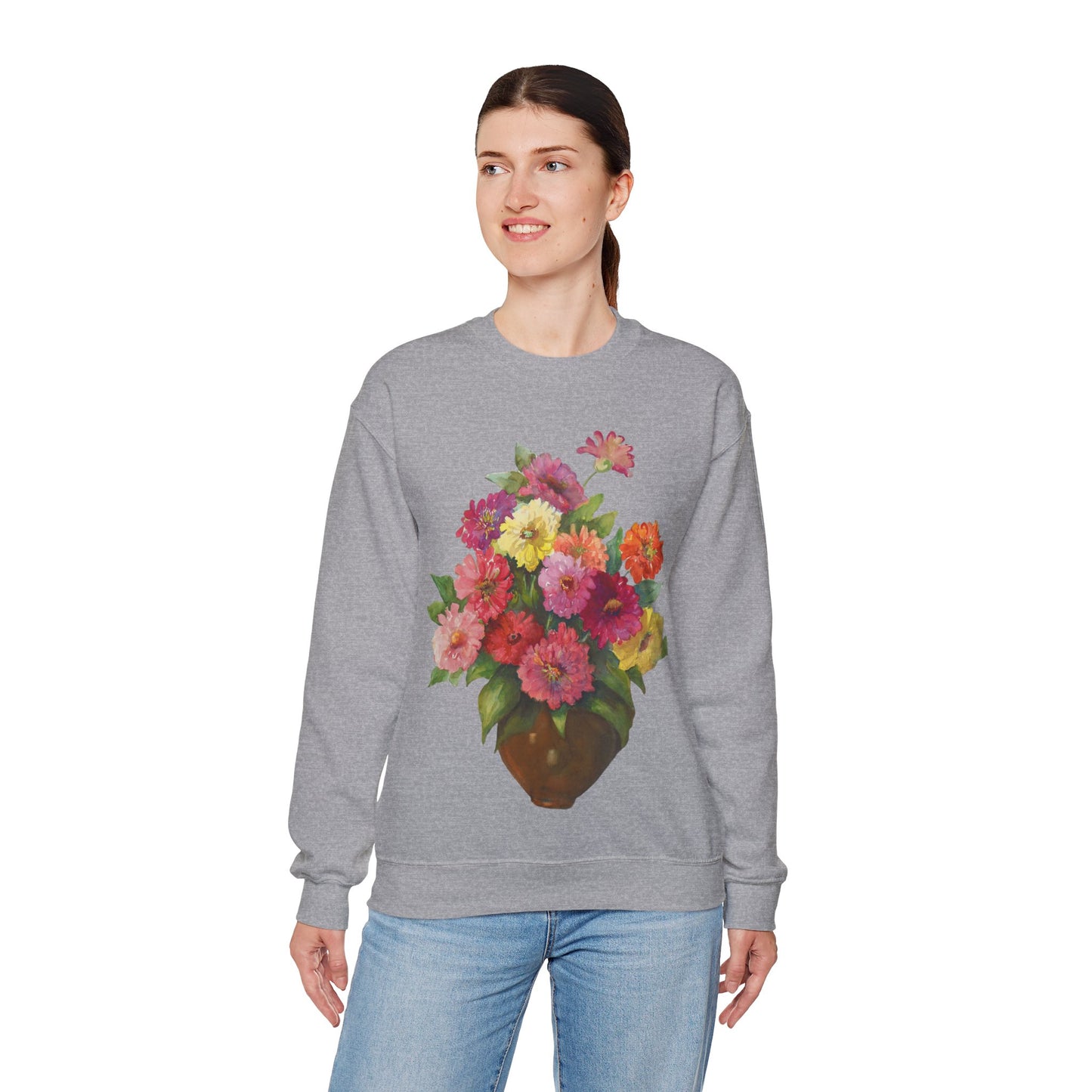 Everyday Is A Good Day For Watercolor - Floral Art Sweatshirt with Inspirational Quote