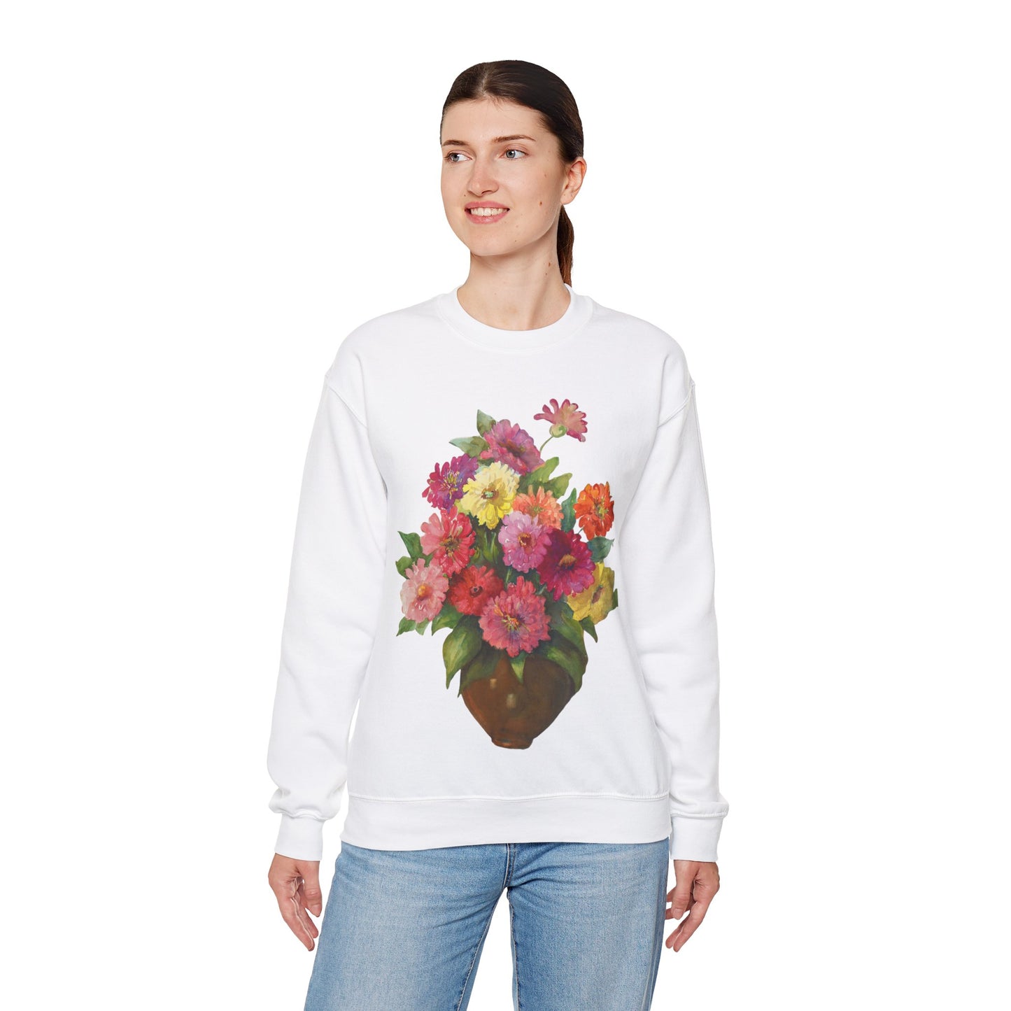 Everyday Is A Good Day For Watercolor - Floral Art Sweatshirt with Inspirational Quote