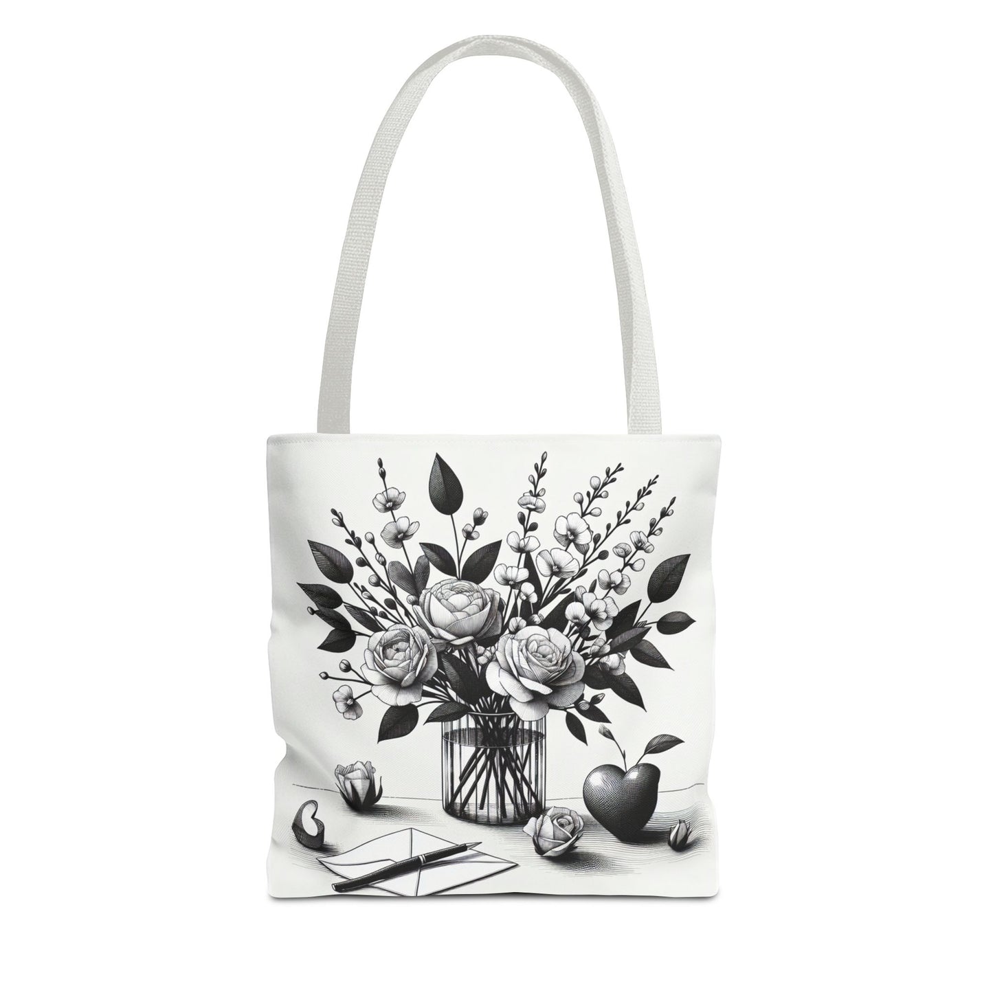 Floral Tote Bag - Vibrant Flower Design for Shopping, Beach, Travel, Mother's Day, Birthday Gift, Eco-Friendly