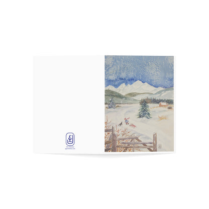 Winter Landscape Greeting Cards – Set of 1, 10, 30, or 50pcs – Perfect for Holidays and Celebrations