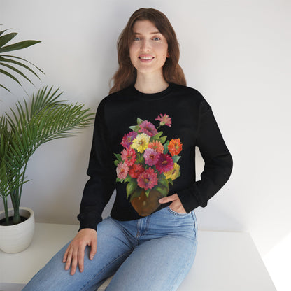 Everyday Is A Good Day For Watercolor - Floral Art Sweatshirt with Inspirational Quote