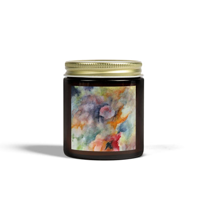 Aromatic Watercolor Scented Candles - Coconut Apricot Wax (4oz & 9oz)