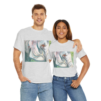 I Travel With My Trunk Out Front - Elephant Watercolor T-shirt, Unique Summery Gift for All Ages - Fun Tee, Unisex Garment-Dyed Shirt